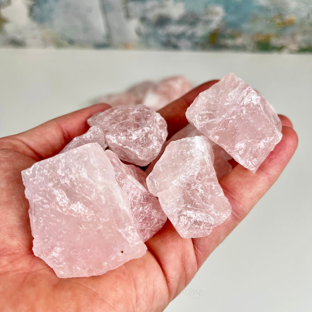 1 kg Rosenquarzstein – Roher Heilkristall