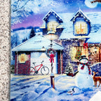 Zauberhaftes Weihnachts-Schneidebrett aus Glas