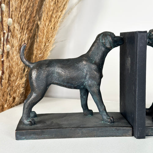 Paar Hunde-Buchstützen