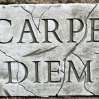Stone Carpe Diem Wall Plaque