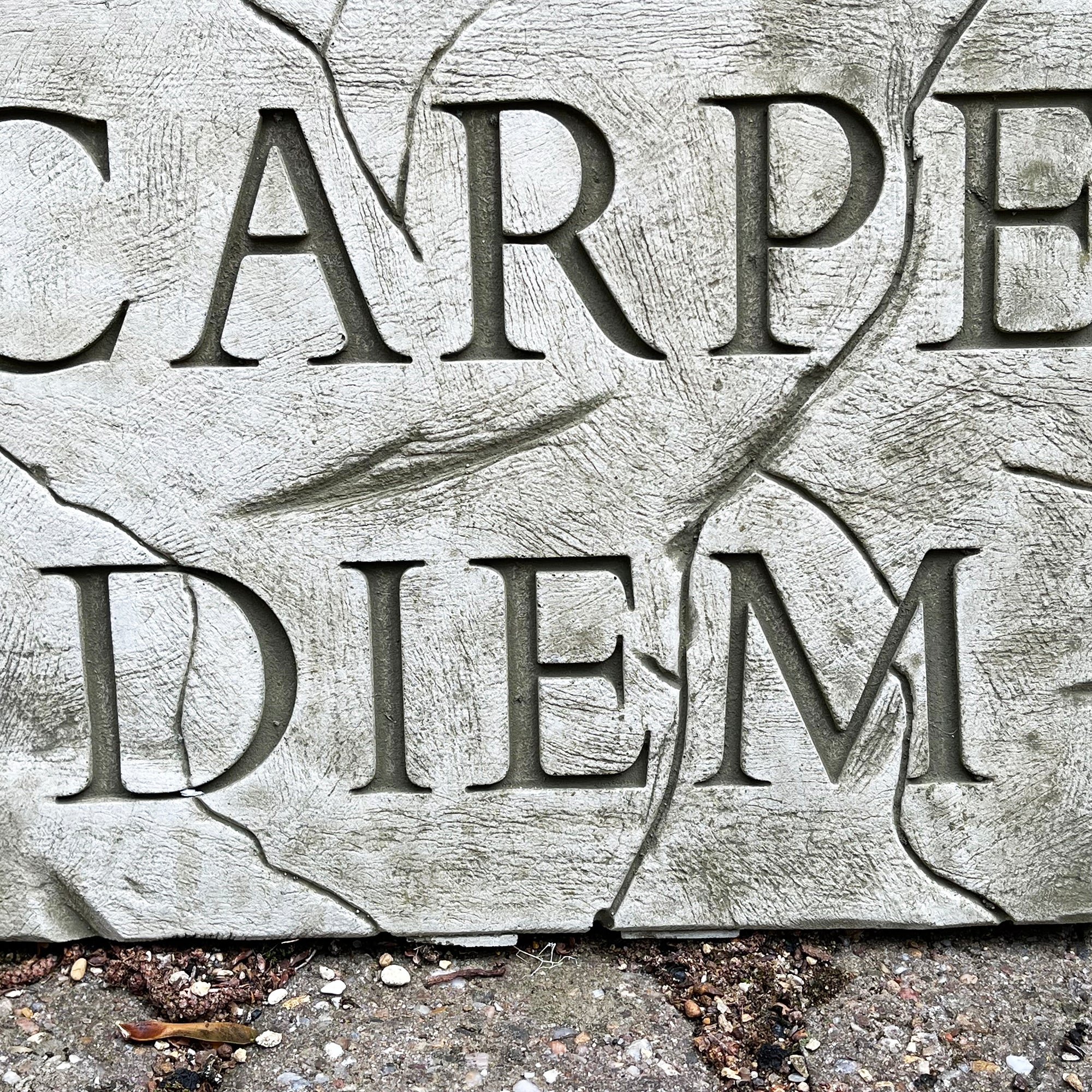 Stone Carpe Diem Wall Plaque