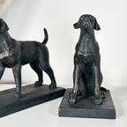 Paar Hunde-Buchstützen