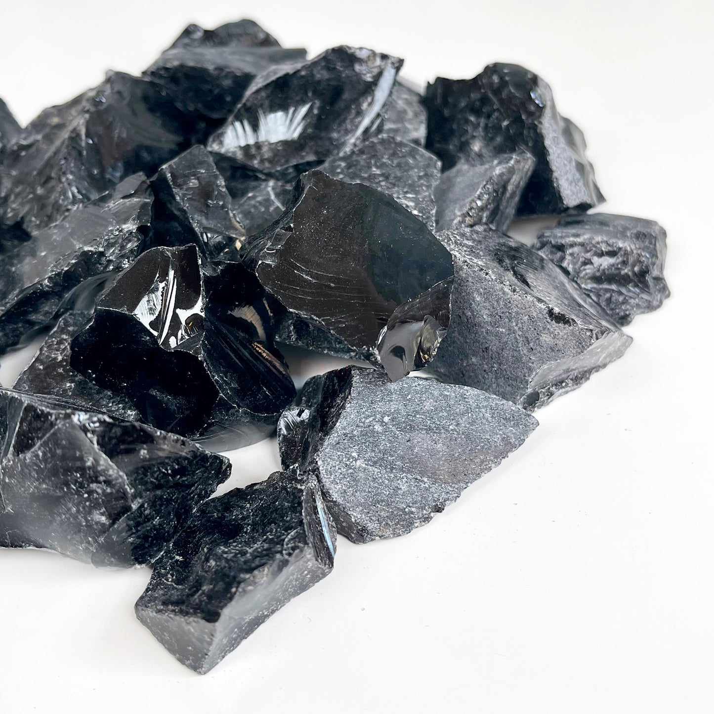 1kg Black Obsidian Rock - Rough Protection Crystal