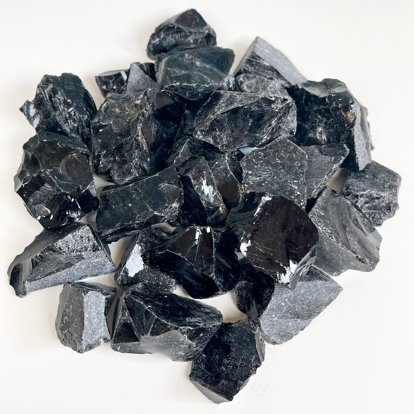 1kg Black Obsidian Rock - Rough Protection Crystal