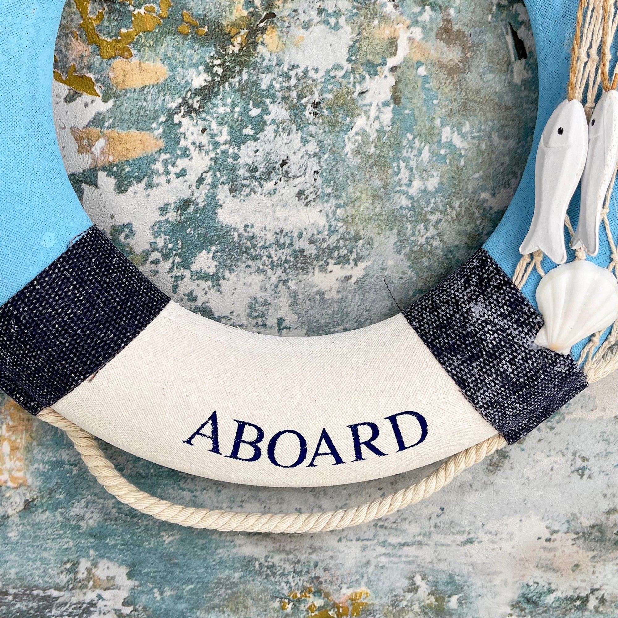 Welcome Aboard Lifebuoy Wall Decoration