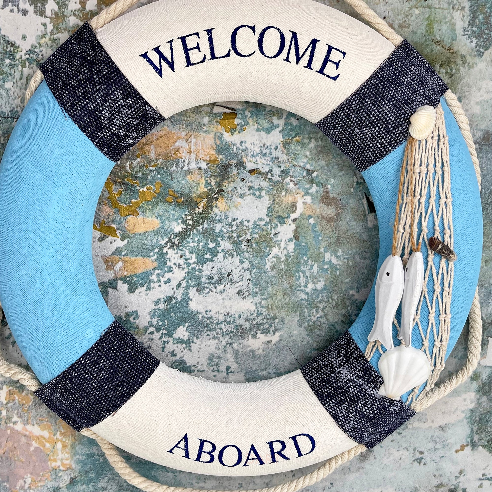 Welcome Aboard Lifebuoy Wall Decoration