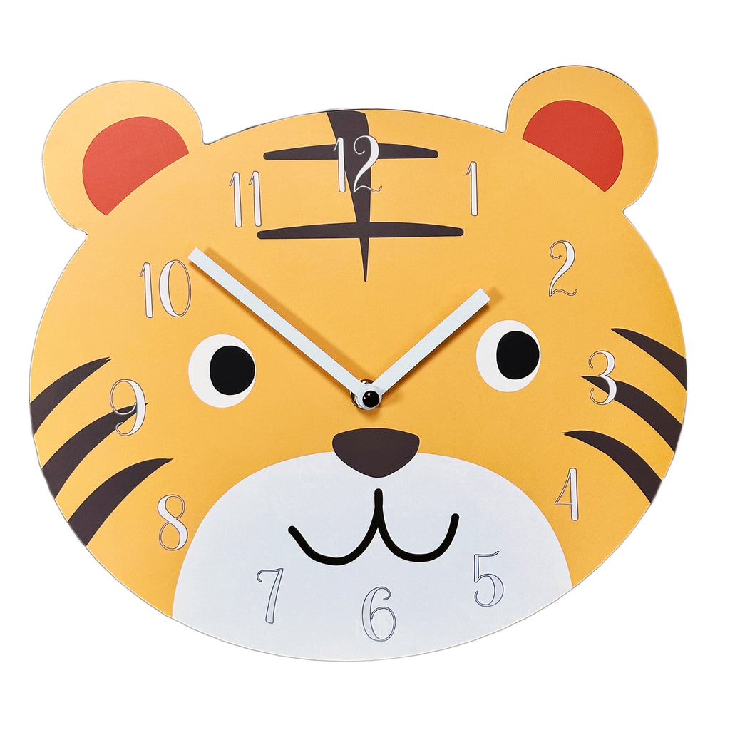 Tigerkopf-Kinderwanduhr