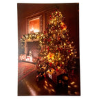 LED-Weihnachtsbaum-Wand-Leinwandkunst