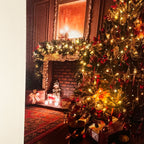 LED-Weihnachtsbaum-Wand-Leinwandkunst