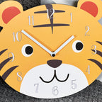 Tigerkopf-Kinderwanduhr