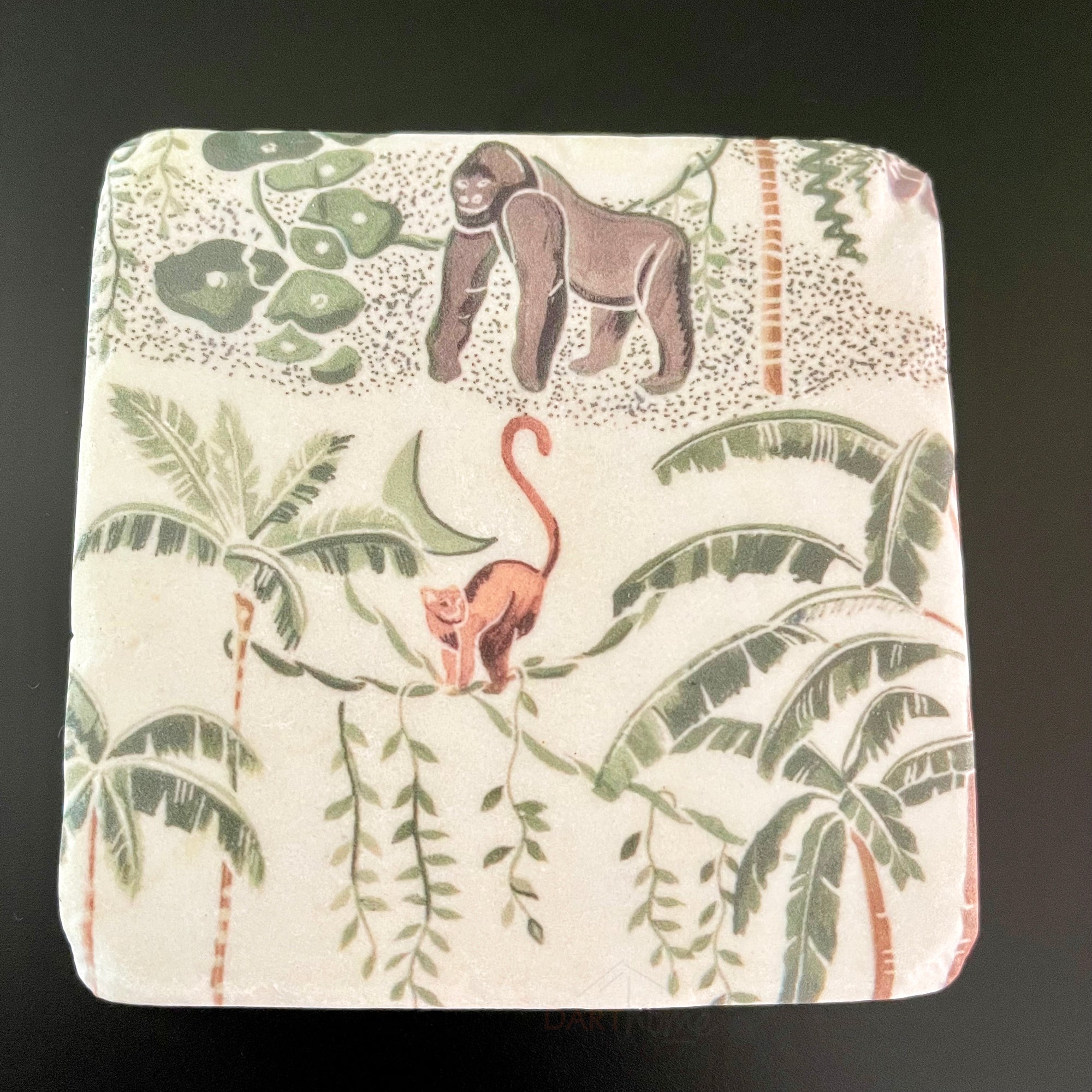 Set Of 4 Vintage Jungle Coasters