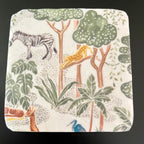 Set Of 4 Vintage Jungle Coasters