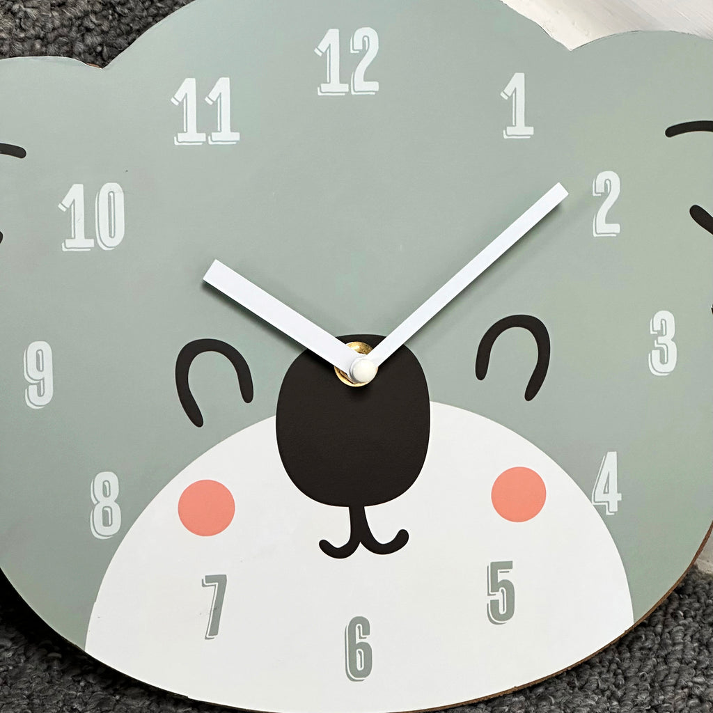 Koala Bear Head Childrens Wall Clock