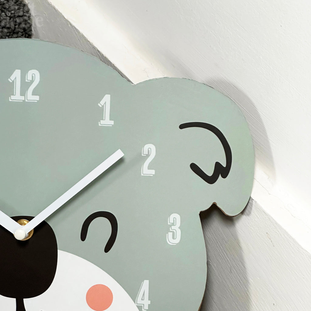 Koala Bear Head Childrens Wall Clock