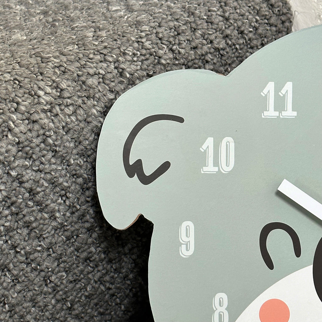 Koala Bear Head Childrens Wall Clock