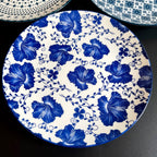 3 Piece Mediterranean Style Dessert Plate Set