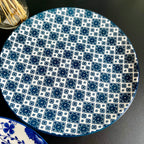 3 Piece Mediterranean Style Dessert Plate Set