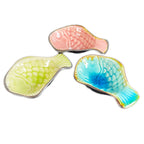 Set Of 3 Stone Coloured Fish Snack Dishes