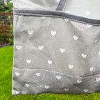 100% Cotton Hanging Love Heart Peg Bag