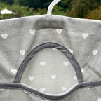 100% Cotton Hanging Love Heart Peg Bag