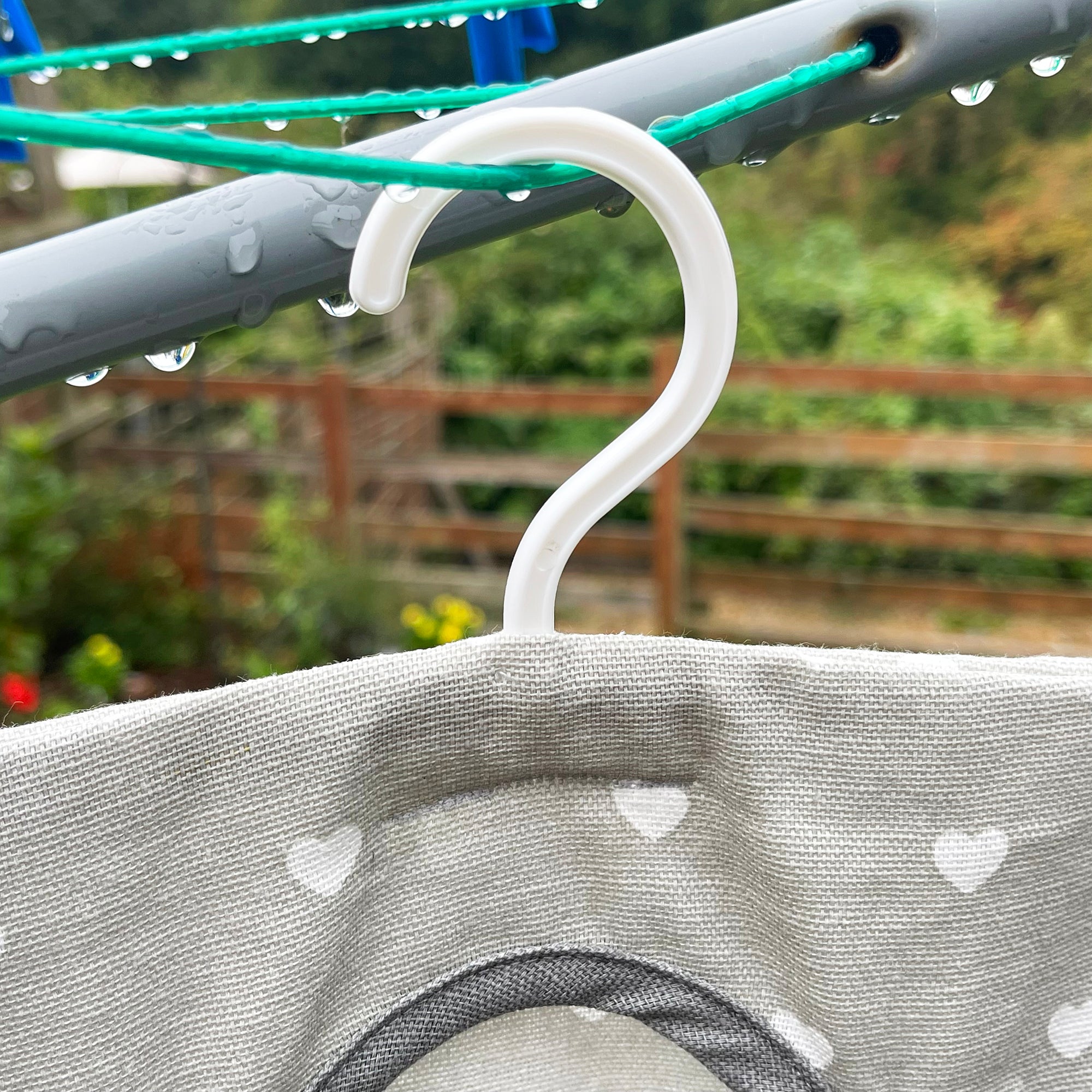 100% Cotton Hanging Love Heart Peg Bag