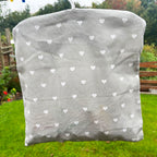 100% Cotton Hanging Love Heart Peg Bag