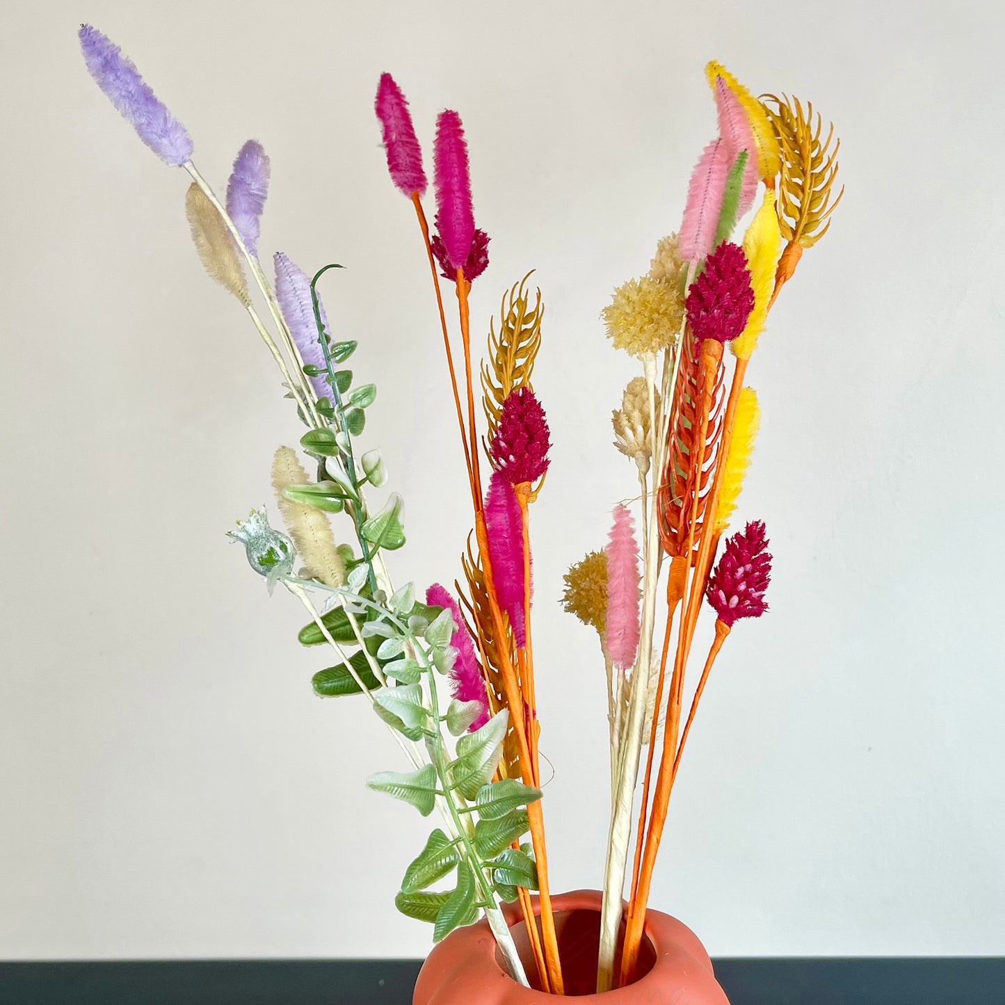 Colourful Artificial Bunnytail Mixed Bunch