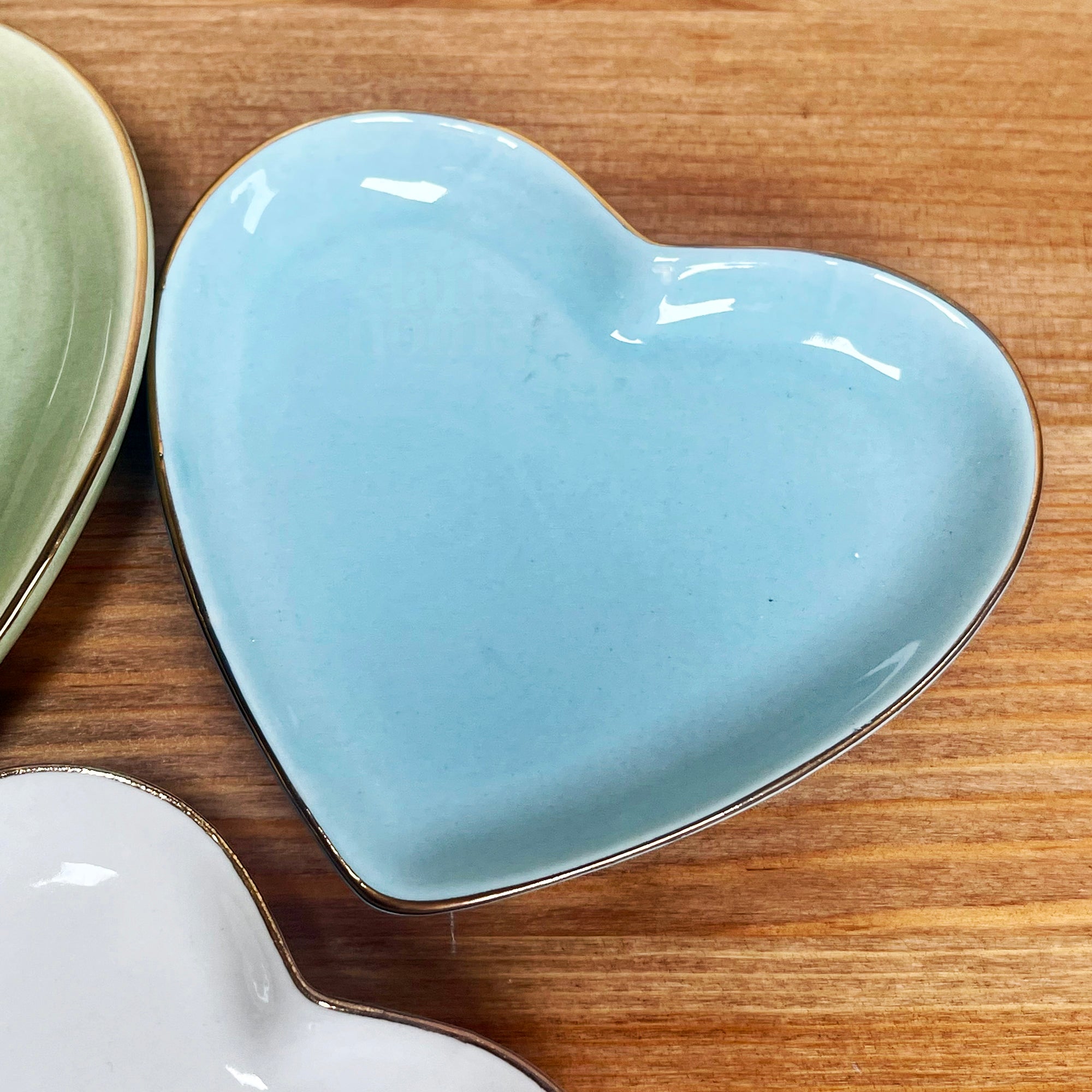 Set Of 3 Heart Trinket Trays