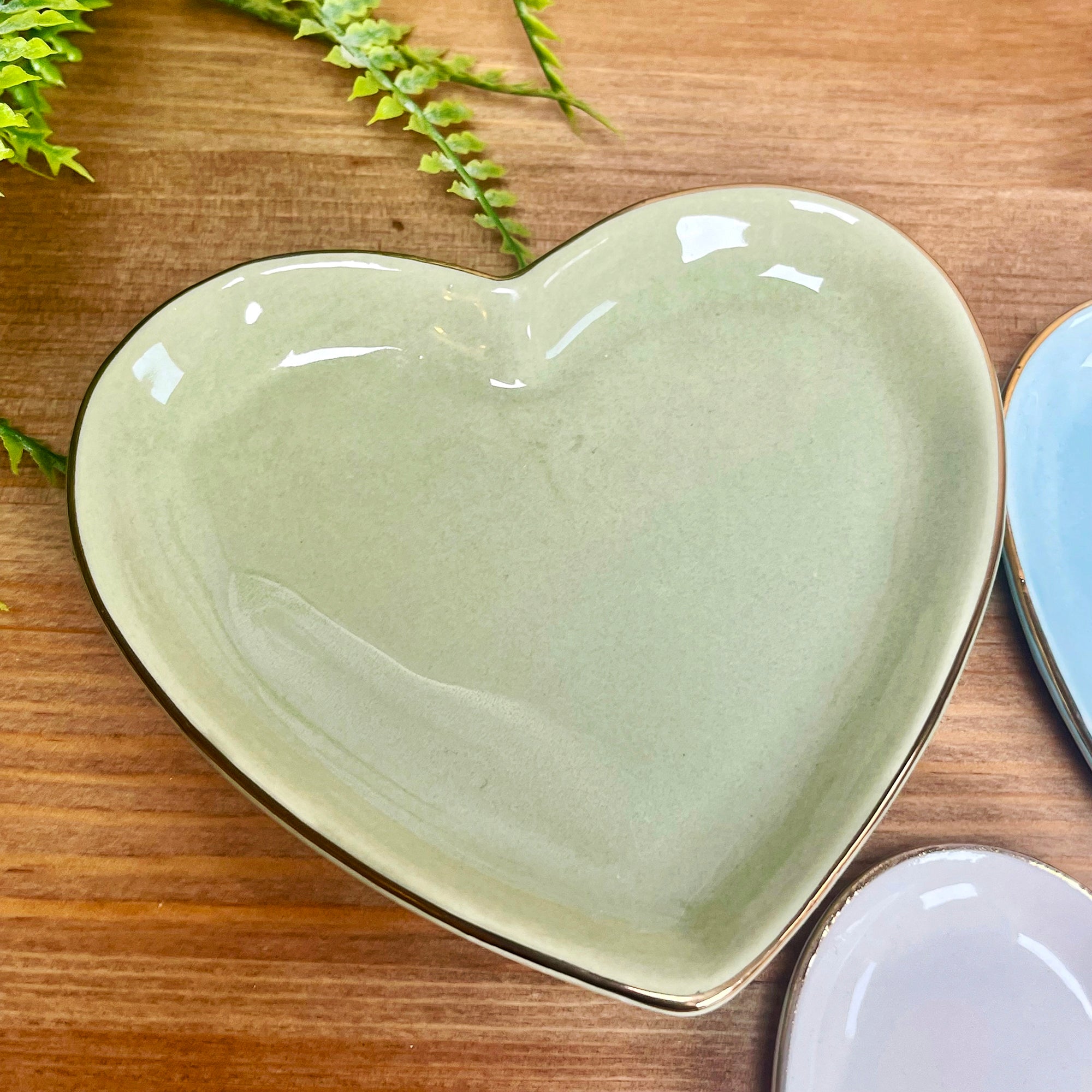 Set Of 3 Heart Trinket Trays