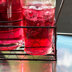 6-teiliges Karaffe- und Glasset mit Träger