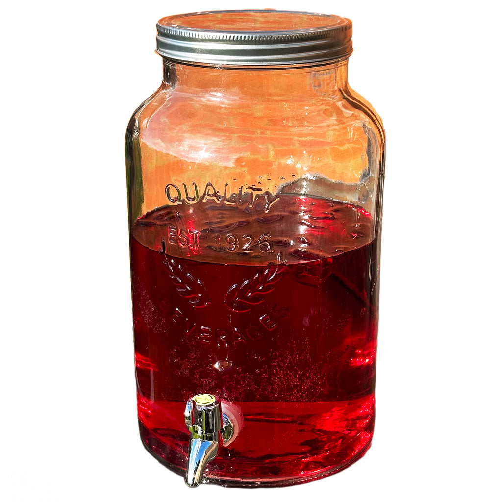 5,5-Liter-Getränkespender aus Glas