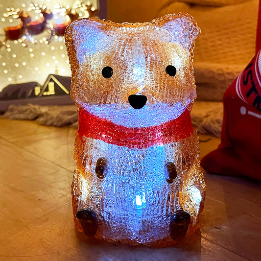 Acryl-LED-Fuchs-Weihnachtsdekoration