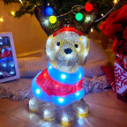 40 LED Outdoor Christmas Dog Decoration