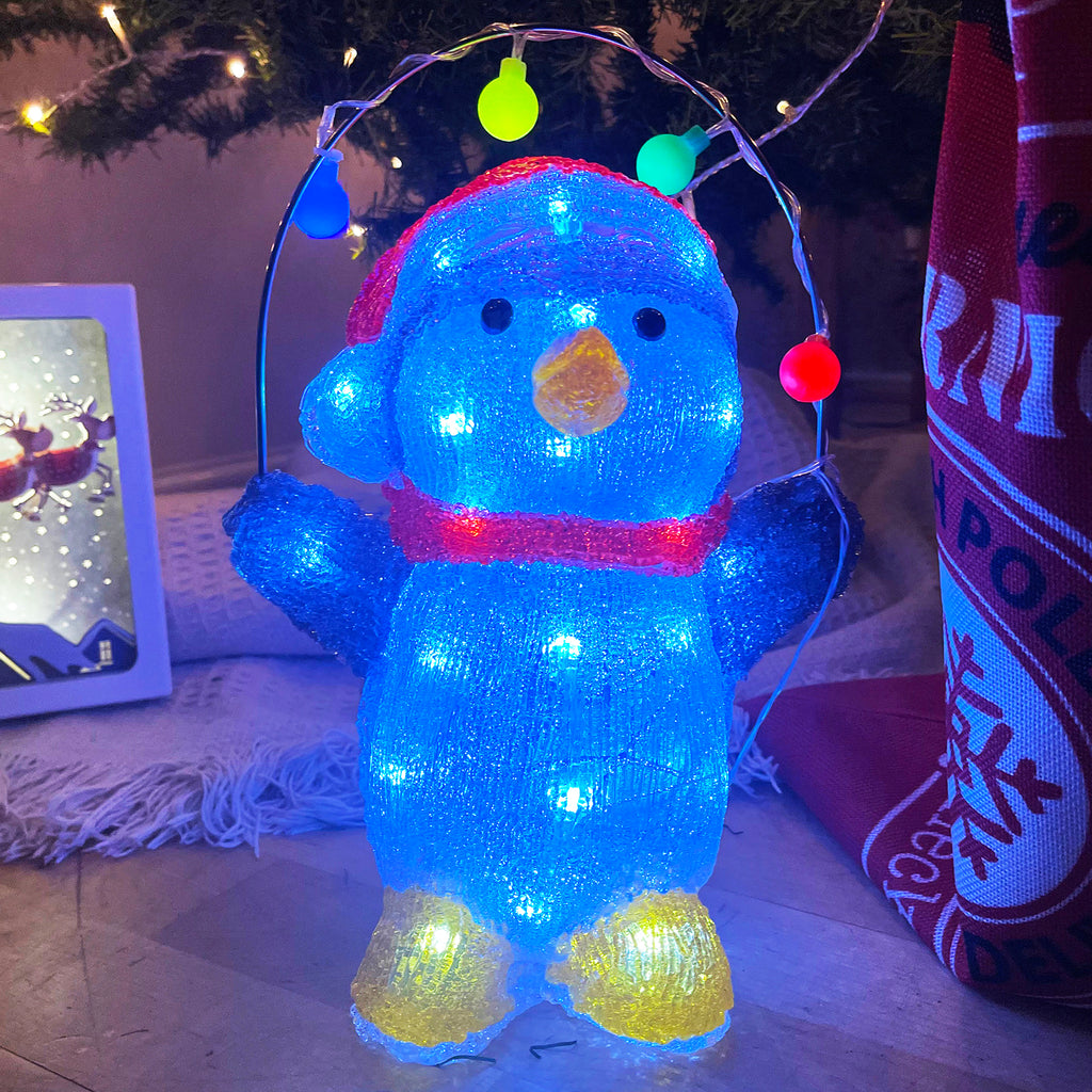 40 LED Outdoor Christmas Penguin Decoration
