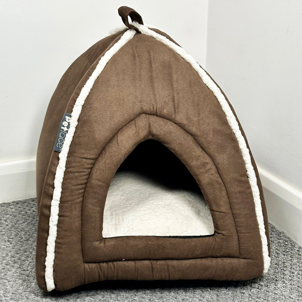 Petface Brown Luxus-Iglu-Katzenbett