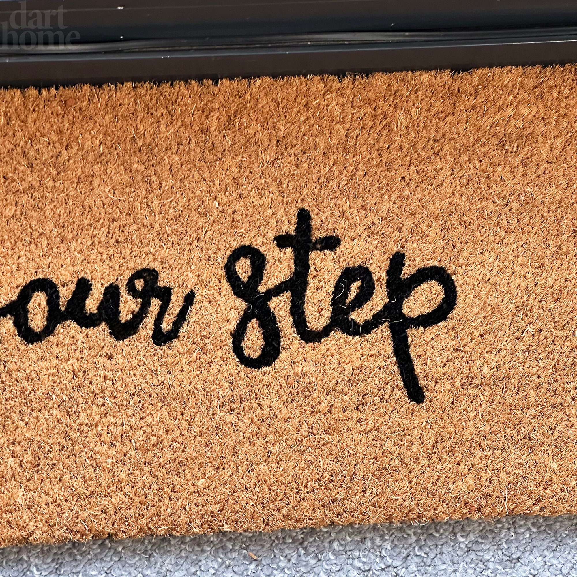 Watch Your Step Typografie-Fußmatte, 75 x 25 cm