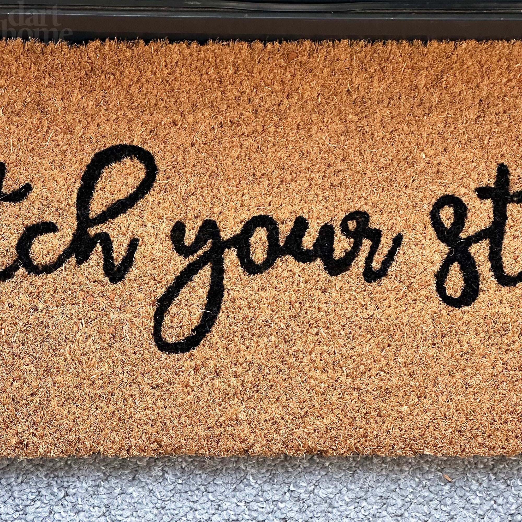 Watch Your Step Typografie-Fußmatte, 75 x 25 cm