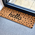 Polka Dot Hello Fußmatte 75x25cm