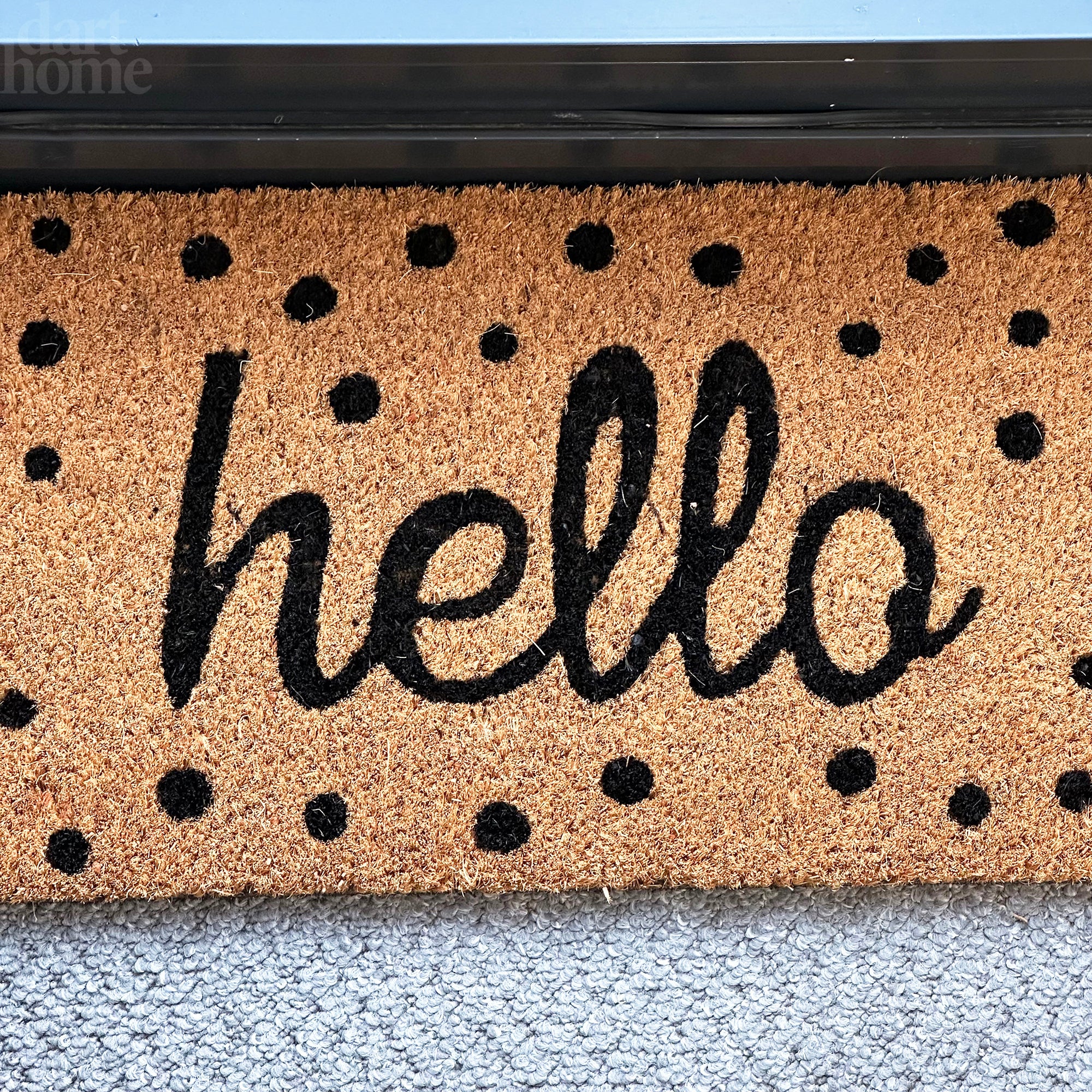 Polka Dot Hello Fußmatte 75x25cm