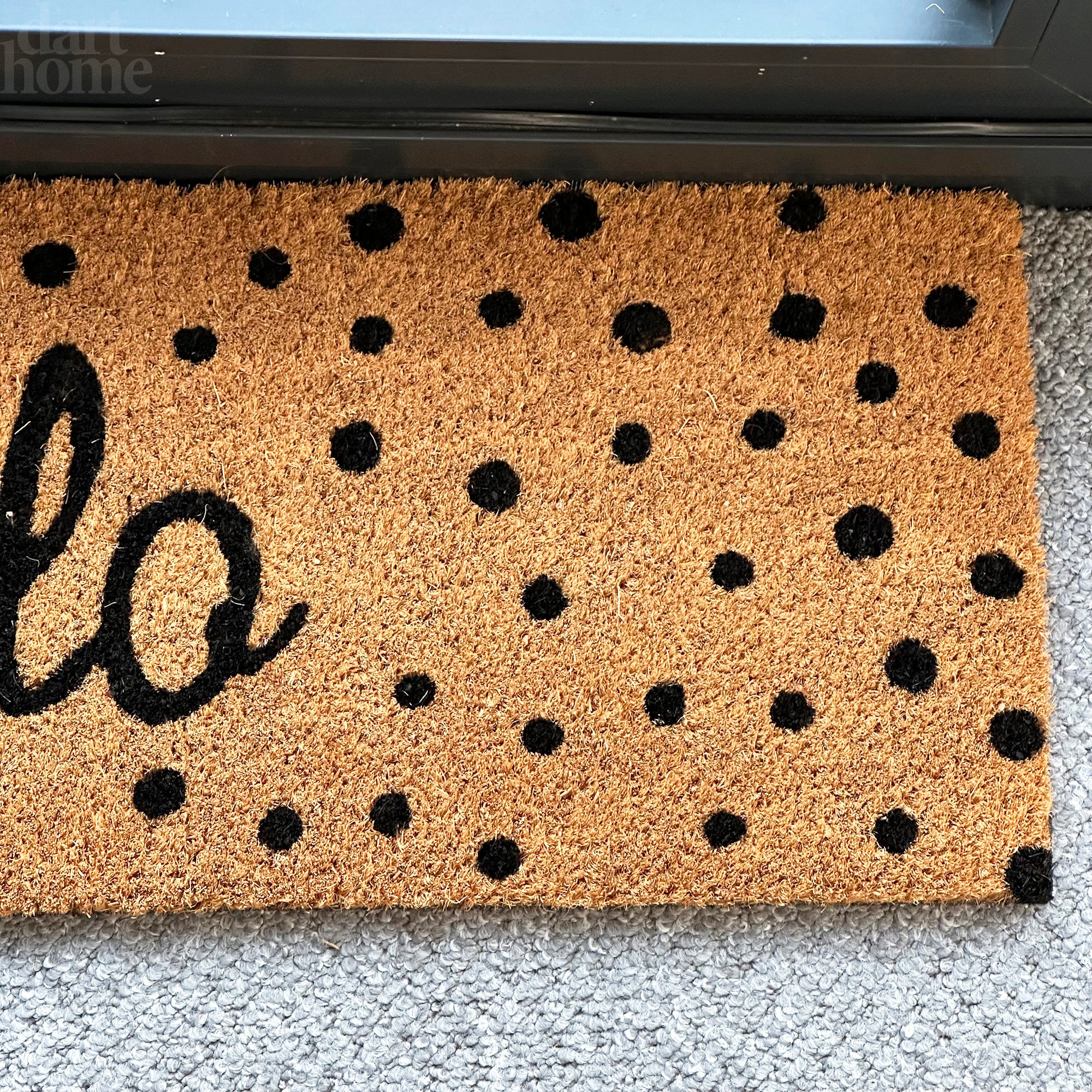 Polka Dot Hello Fußmatte 75x25cm