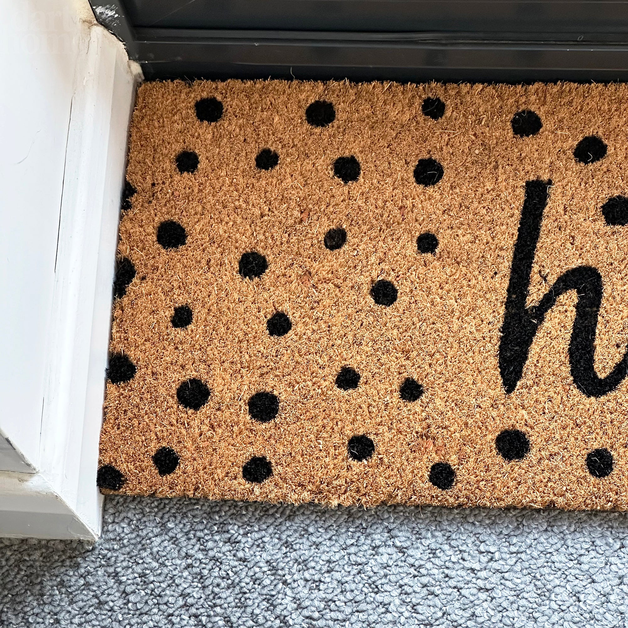 Polka Dot Hello Fußmatte 75x25cm