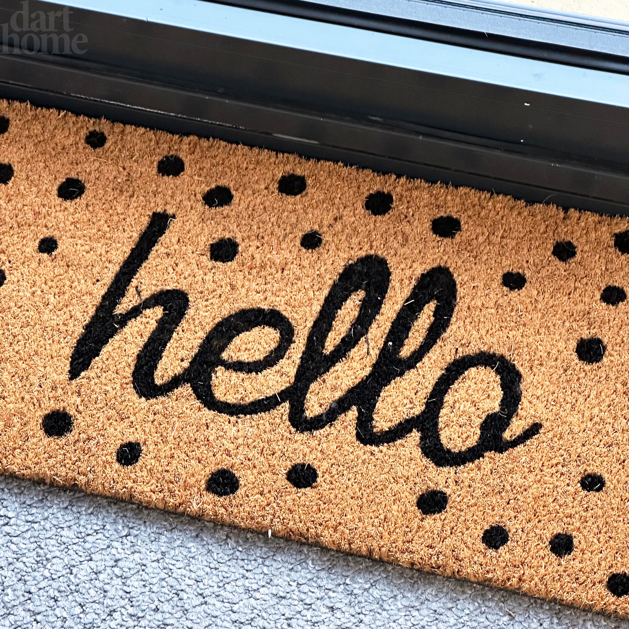 Polka Dot Hello Fußmatte 75x25cm