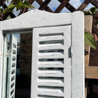 French Country Shutter Window Wall Mirror