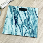 Digitale Personenwaage aus blauem Marmor