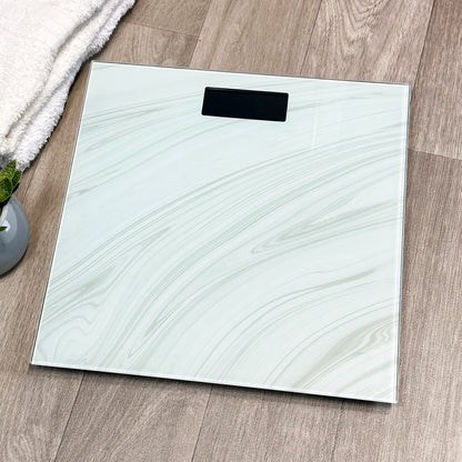 Glass Wavey Digital Bathroom Scales