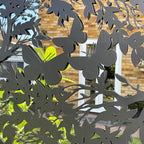 Extra Large Butterfly Garden Silhouette Mirror