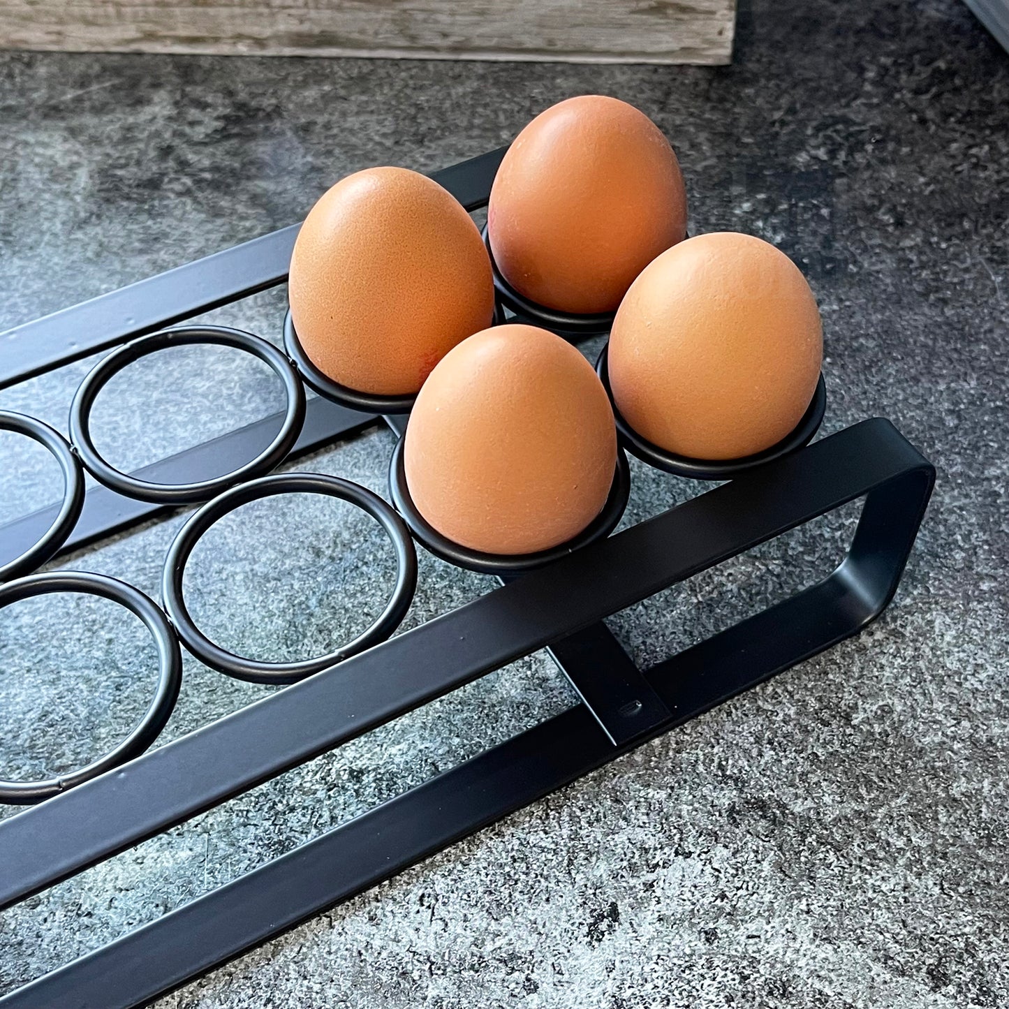 Black Iron 12 Egg Rack