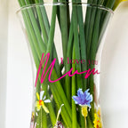 Hand Painted Glass I Love You Mum Vase