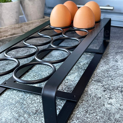 Black Iron 12 Egg Rack