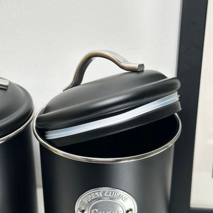 Black Tea Coffee Sugar Canisters